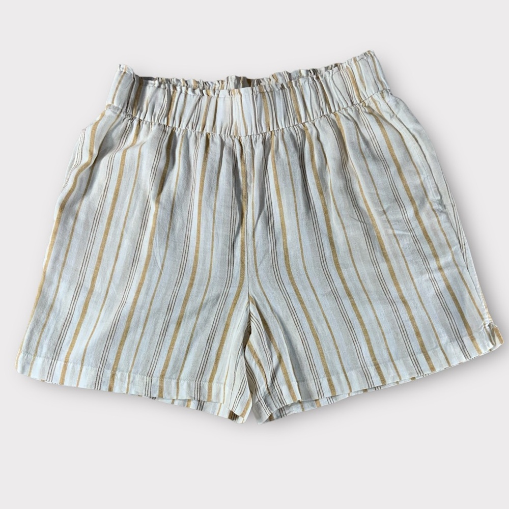 Women’s Wonderly Elastic Waist Stripe Casual Shorts Size Large #145